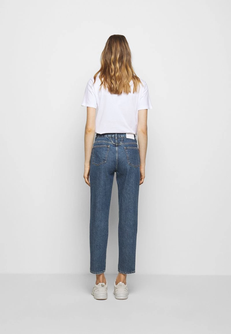 CLOSED PEDAL PUSHER Jean Slim Mid Blue Wash Femme 5 CLOSED PEDAL PUSHER Jean Slim Mid Blue Wash Femme – Image 3