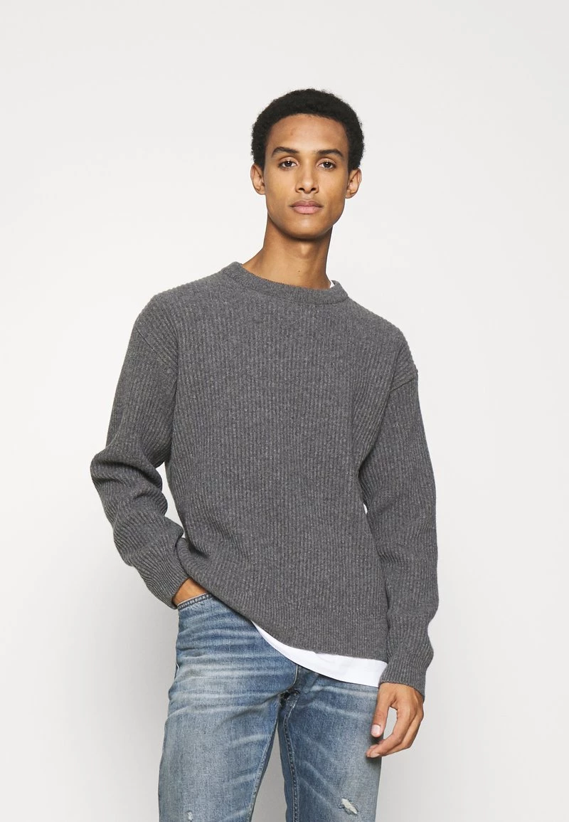 CLOSED JUMPER Pullover Dark Grey Melange Homme 3 CLOSED JUMPER Pullover Dark Grey Melange Homme